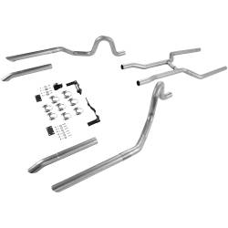 Flowmaster 17107 2.5" Dual RR Header-Back Exhaust w/o Muffler 64-72 GM A-Body V8
