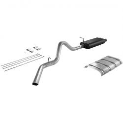 Flowmaster 17224 American Thunder Cat-Back Exhaust Alu. 96-99 Silv/Sra 2500/3500
