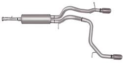 Gibson Performance Exhaust - Gibson Performance 312700 Split Rear Cat-Back Exhaust System Aluminized - Image 1
