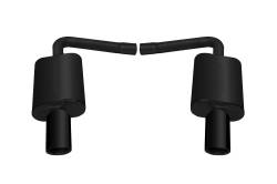 Gibson Performance Split Rear Axle-Back Exhaust System Stainless 619693B