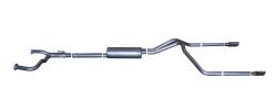 Gibson Performance Exhaust - Gibson Performance 8200 Split Rear Cat-Back Exhaust System Aluminized - Image 1