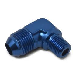 Russell - Russell 660790 3AN 90-DEG Flare To 1/8" Pipe Adapter Fitting w/Blue Finish - Image 2