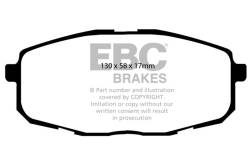 EBC Brakes - EBC Brakes DP31562C Redstuff Ceramic Low Dust Brake Pads - Image 1
