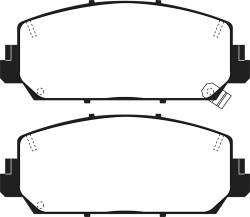 EBC Brakes - EBC Brakes DP43049R Yellowstuff Street & Track Brake Pads for Accord ILX - Image 1