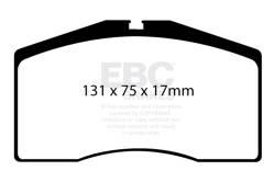 EBC Brakes - EBC Brakes DP4997R Yellowstuff Street Track Brake Pads for 93-97 Porsche 911 928 - Image 1
