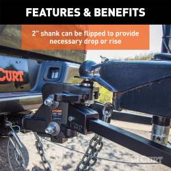 CURT - CURT 17302 Weight Distributing Hitch Trunion Bar - Image 4