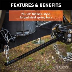 CURT - CURT 17322 Weight Distributing Hitch Trunion Bar - Image 3