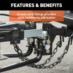 CURT - CURT 17050 Round Bar Weight Distribution Hitch w/Integrated Lubrication 5-6K - Image 5