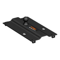 CURT - CURT 16055 Bent Plate 5th Wheel Rail Gooseneck Hitch 2-5/16" Ball 25K 3" Offset - Image 1