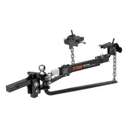 CURT - CURT 17063 Round Bar Weight Distribution Hitch w/Lubrication Sway Control 10-14K - Image 1