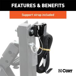 CURT - CURT 18013 Clamp-On Bike Rack 3 Bikes for Over 2" Shank - Image 4