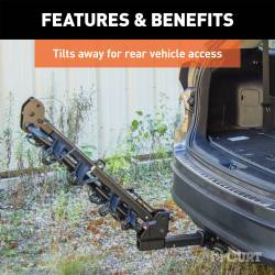 CURT - CURT 18064 Premium Hitch-Mounted Bike Rack 4 Bikes 2" Shank - Image 5