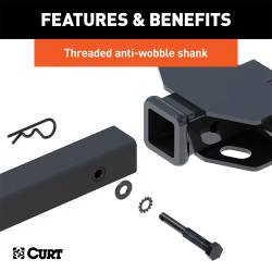 CURT - CURT 18065 Premium Hitch-Mounted Bike Rack 5 Bikes 2" Shank - Image 3
