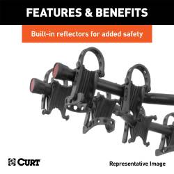 CURT - CURT 18065 Premium Hitch-Mounted Bike Rack 5 Bikes 2" Shank - Image 6
