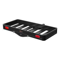CURT - CURT 18113 49" x 22" Black Aluminum Basket Cargo Carrier Fixed 2" Shank 500 lbs - Image 1