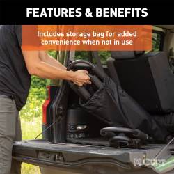 CURT - CURT 18320 Adjustable Aluminum Roof Rack Kayak Holders - Image 6