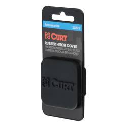 CURT - CURT 22275 1-1/4" Rubber Hitch Tube Cover Packaged - Image 1