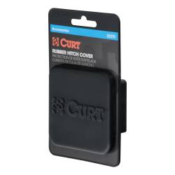CURT - CURT 22276 2" Rubber Hitch Tube Cover Packaged - Image 1
