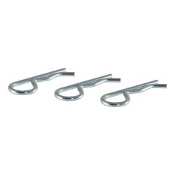 CURT - CURT 21602 Hitch Clips for 1/2" Or 5/8" Pin Zinc 3-Pack - Image 1