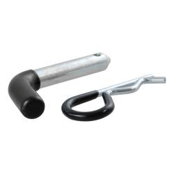CURT - CURT 21410 1/2" Hitch Pin 1-1/4" Receiver Zinc w/Rubber Grip - Image 1