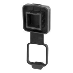 CURT - CURT 21728 2" Rubber Hitch Tube Cover w/4-Way Flat Holder Packaged - Image 2