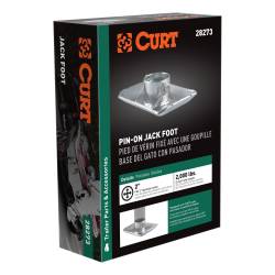 CURT - CURT 28273 Pin-On Jack Foot for 2" Tube 2000 lbs 1-11/16" Height Packaged - Image 2