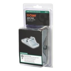 CURT - CURT 28271 Bolt-On Jack Foot for 2" Tube 2000 lbs Packaged - Image 2
