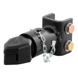 CURT - CURT 25319 2" Channel-Mount Coupler w/Sleeve-Lock 7000 lbs Black - Image 1