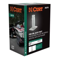 CURT - CURT 28275 Pin-On Jack Foot for 2" Tube 2000 lbs 8.5" Height Packaged - Image 2