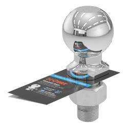 CURT - CURT 40039 2-5/16" Trailer Ball 1" x 2-1/4" Shank 12000 lbs Chrome - Image 2