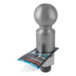 CURT - CURT 40087 2-5/16" Trailer Ball 1.25" x 2-5/8" Shank 2" Rise 25ks Raw Steel - Image 2