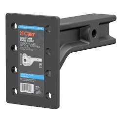 CURT - CURT 48348 Adjustable Pintle Mount 2.5" Shank 20000 lbs 7-1/4" High 10-3/4" Long - Image 1