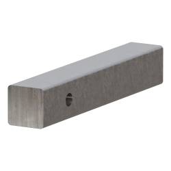 CURT - CURT 49530 2" x 12" Raw Steel Hitch Bar - Image 1