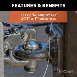 CURT - CURT 45908 Adjustable Channel Ball Mount - Image 5