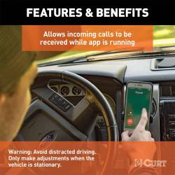 CURT - CURT 51180 Echo Mobile Trailer Brake Controller 7-Way Bluetooth Connection - Image 6