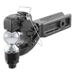 CURT - CURT 48012 Receiver-Mount Ball & Pintle Hitch 2.5" Shank 2-5/16" Ball 20000 lbs. - Image 1