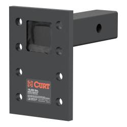 CURT - CURT 48328 Adjustable Pintle Mount 2" Shank 15000 lbs 7" High 6" Long - Image 1