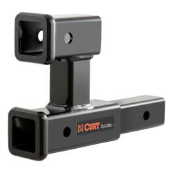 CURT - CURT 45792 Dual Receiver Extender 2" Shank 3500 lbs 5-13/16" Rise - Image 1