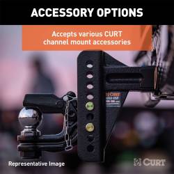 CURT - CURT 45902 Adjustable Channel Ball Mount - Image 3
