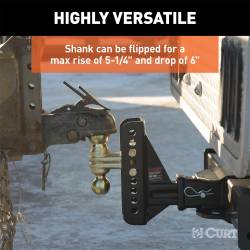 CURT - CURT 45902 Adjustable Channel Ball Mount - Image 4