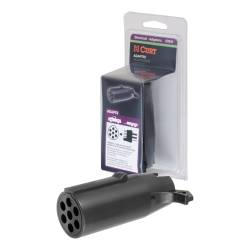 CURT - CURT 57041 Electrical Adapter 7-Way Round Vehicle To 4-Way Flat Trailer Packaged - Image 1