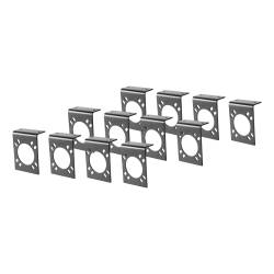 CURT - CURT 57205 Connector Mounting Brackets for 7-Way RV Blade Black 12-Pack - Image 1