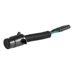 CURT - CURT 57224 Electrical Adapter 4-Way Round Vehicle To 4-Way Flat Trailer - Image 1