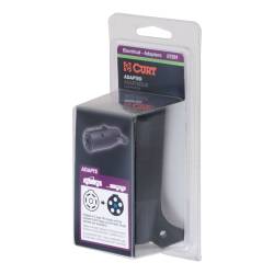 CURT - CURT 57261 Adapter 7-Way RV Blade To 6-Way Round Trailer Center Pin Auxiliary - Image 2