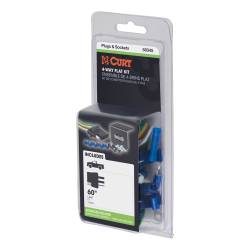 CURT - CURT 58345 4-Way Flat Connector Socket w/Hardware Vehicle Side Packaged - Image 2