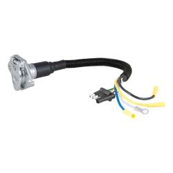 CURT - CURT 57183 Electrical Adapter 4-Way Flat Vehicle To 6-Way Round Trailer - Image 1