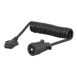 CURT - CURT 57281 5' Electrical Adapter Harness 7-Way RV Blade To 5-Way Flat Trailer - Image 1