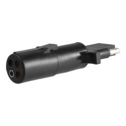 CURT - CURT 58414 Electrical Adapter 4-Way Round Vehicle To 4-Way Flat Trailer - Image 1
