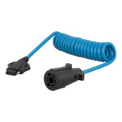 CURT - CURT 57271 7-Way RV Blade Vehicle Adapter To 4-Way Flat Trailer Plug - Image 1