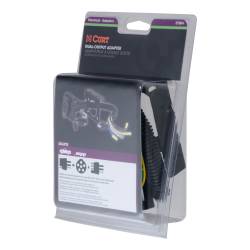 CURT - CURT 57604 Dual-Output Electrical Adapter Adds 6-Way Round To 4-Way Flat - Image 2
